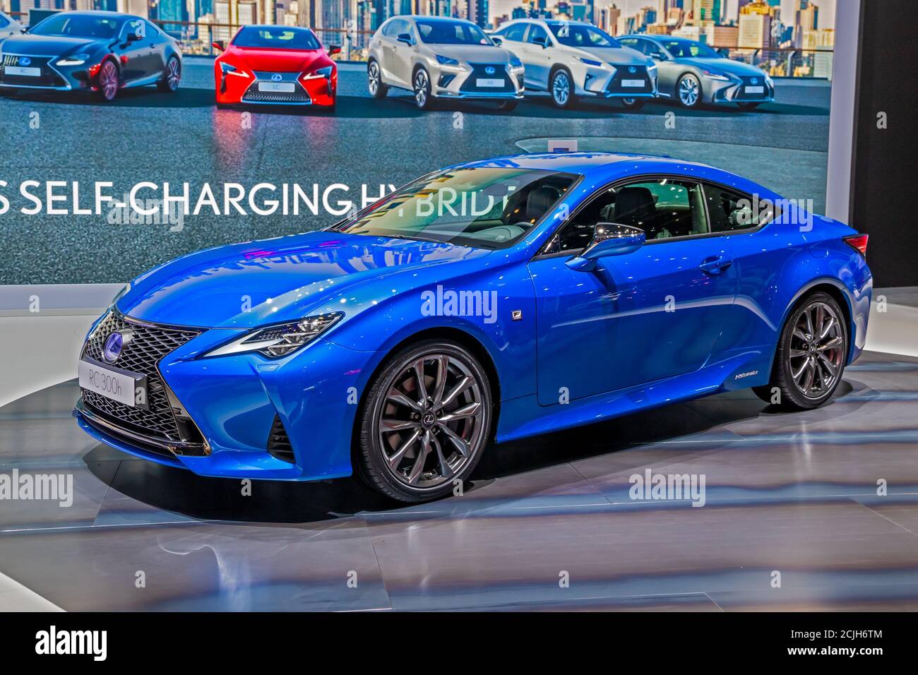 La voiture hybride Lexus RC 300h a été présentée au 89e salon international de l'automobile de Genève. Genève, Suisse - 5 mars 2019. Banque D'Images