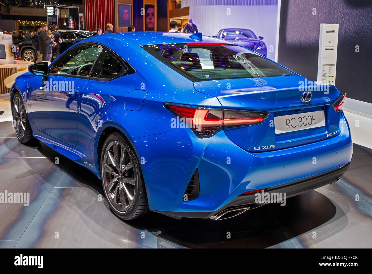 La voiture hybride Lexus RC 300h a été présentée au 89e salon international de l'automobile de Genève. Genève, Suisse - 5 mars 2019. Banque D'Images