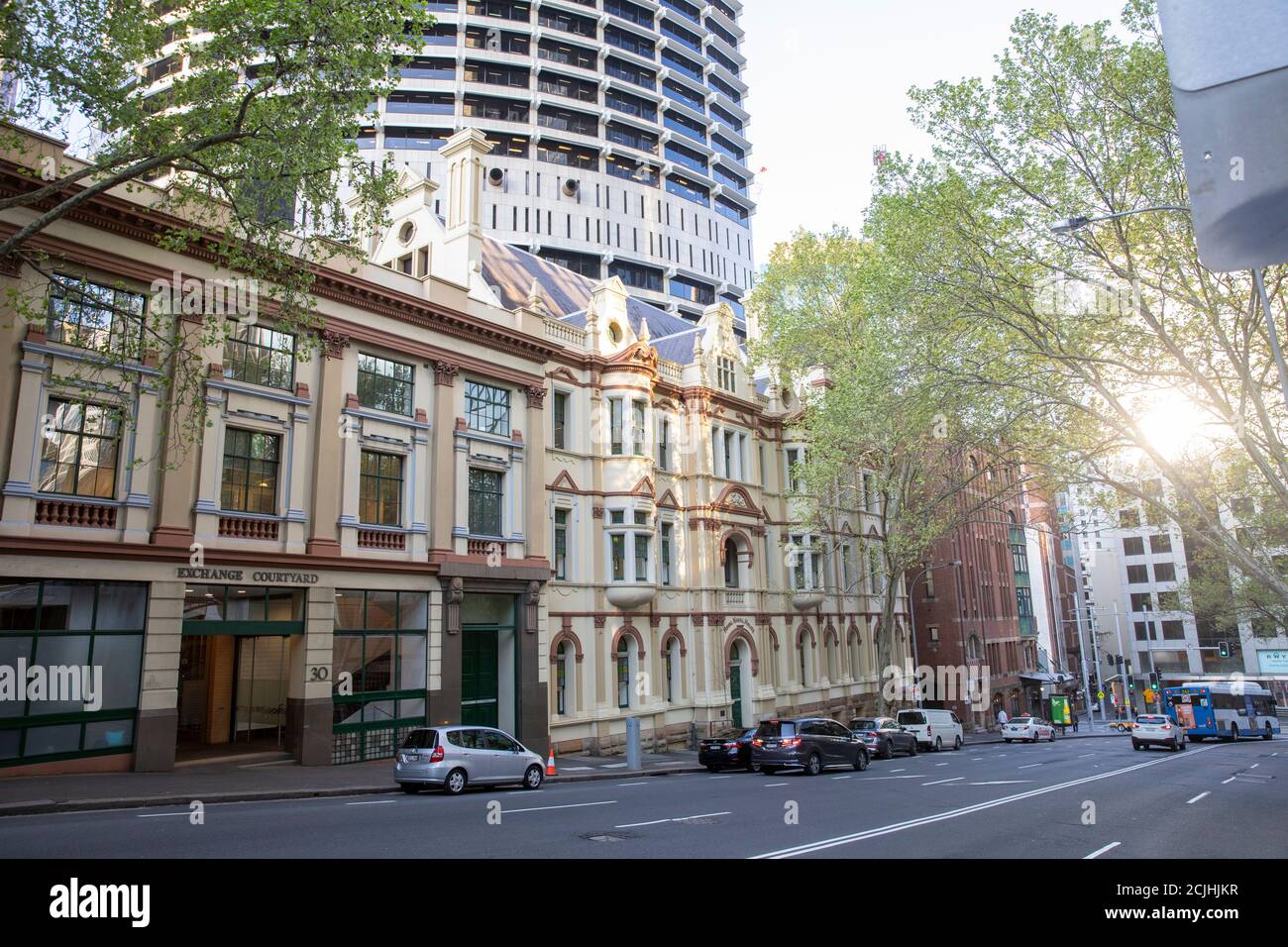 Sydney, Australie. Mardi 15 septembre 2020. Les rues désertes du centre-ville de Sydney pendant les heures de pointe habituelles en début de soirée, car les préoccupations de COVID 19 permettent aux employés de bureau de travailler de chez eux. Credit Martin Berry/Alamy Live News Banque D'Images