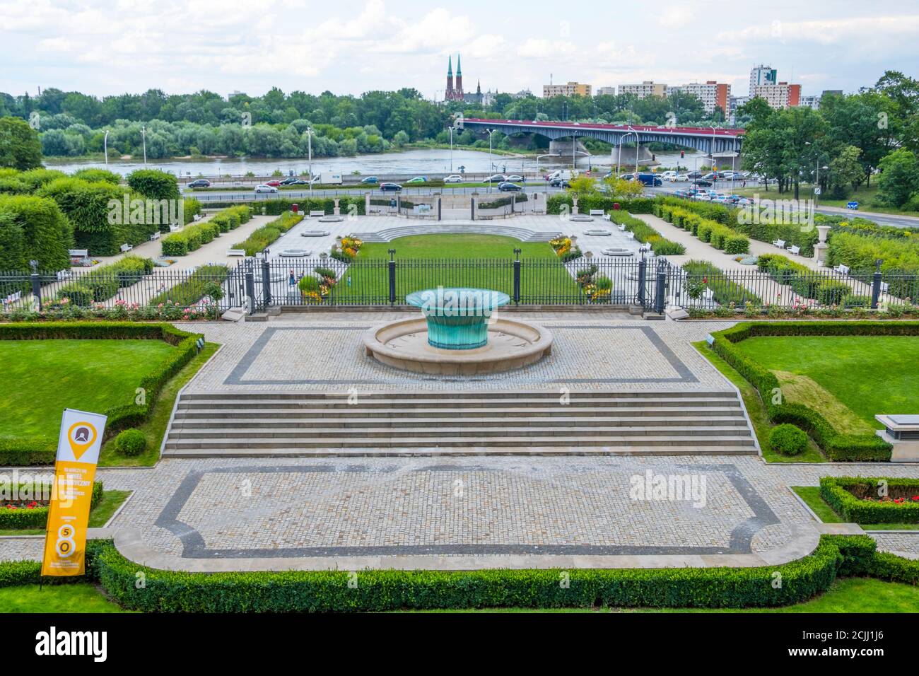 Ogrotty Zamku Klolewskiego, jardins du château royal de Varsovie, Stare Miasto, vieille ville, Varsovie, Pologne Banque D'Images