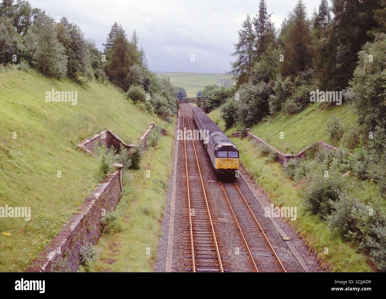 Classe 47 279 à Crosby Garrett , installez-vous à Carlisle Railway , Cumbria, Angleterre Banque D'Images