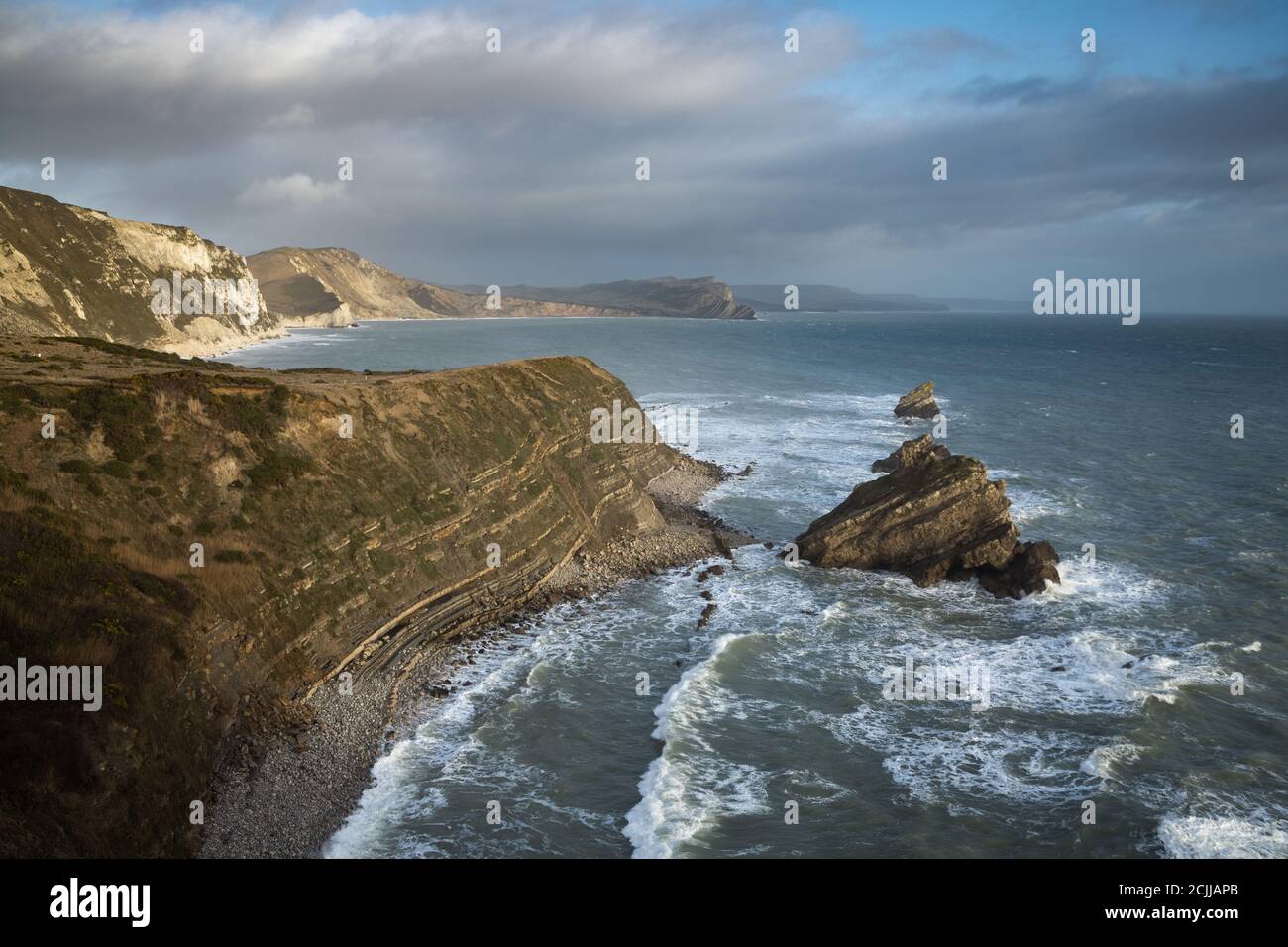 Mupe Bay, Côte Jurassique, Dorset, England, UK Banque D'Images