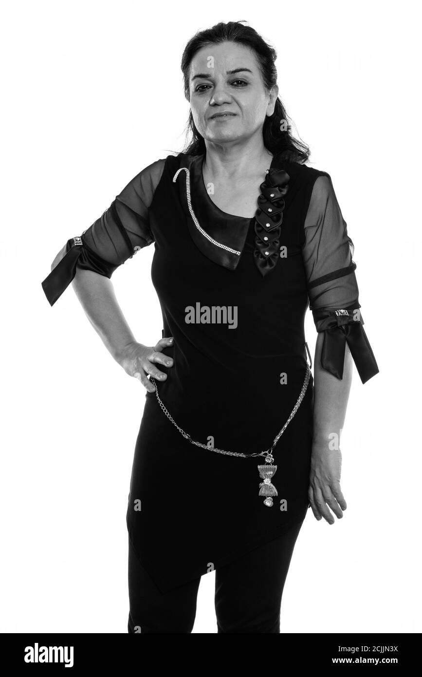 Studio shot of young woman posing et persan Banque D'Images Studio shot of young woman posing et persan Banque D'Images