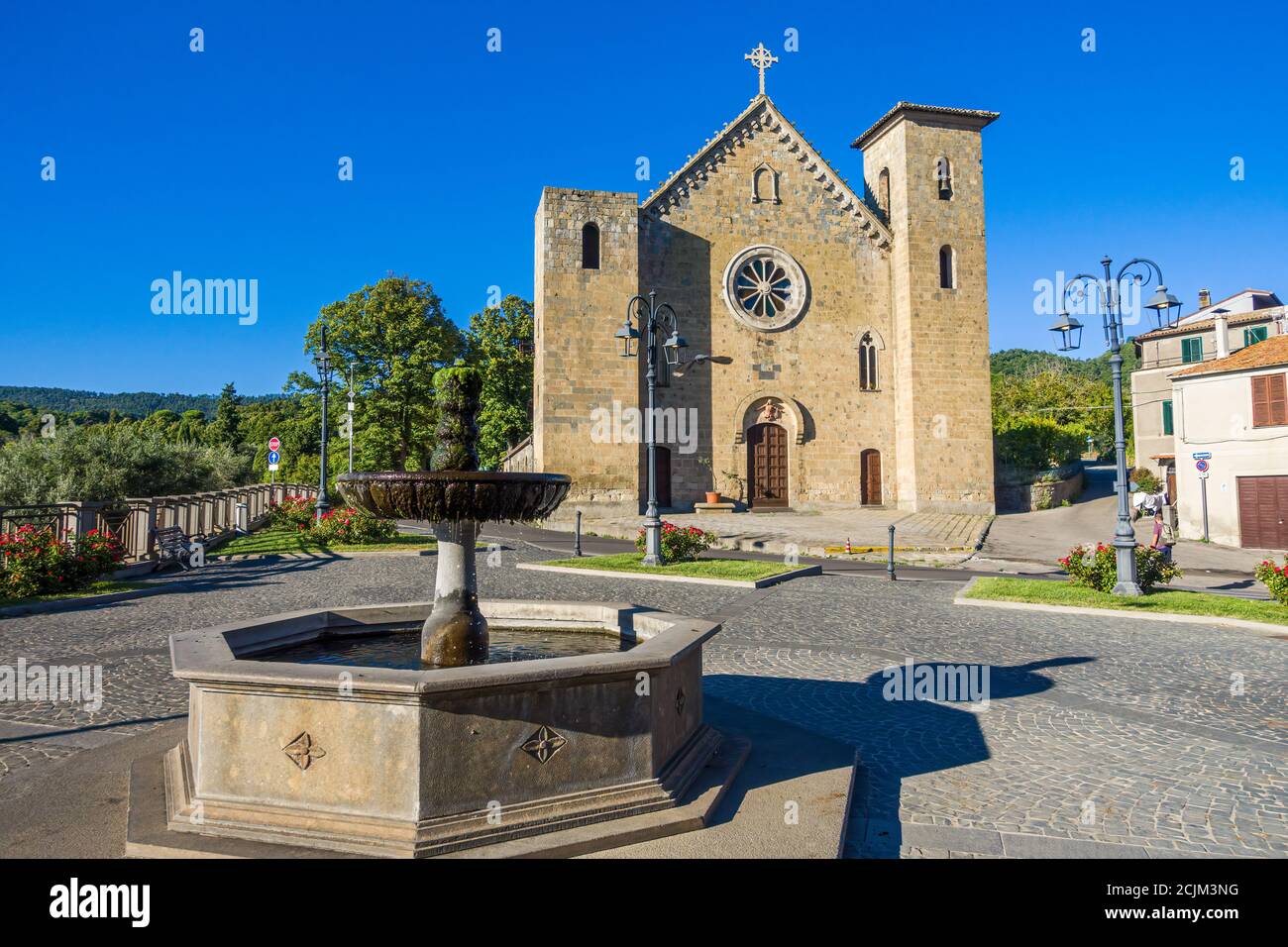 Bolsena, Italie - la vieille ville de Bolsena sur le lac du nom Banque D'Images