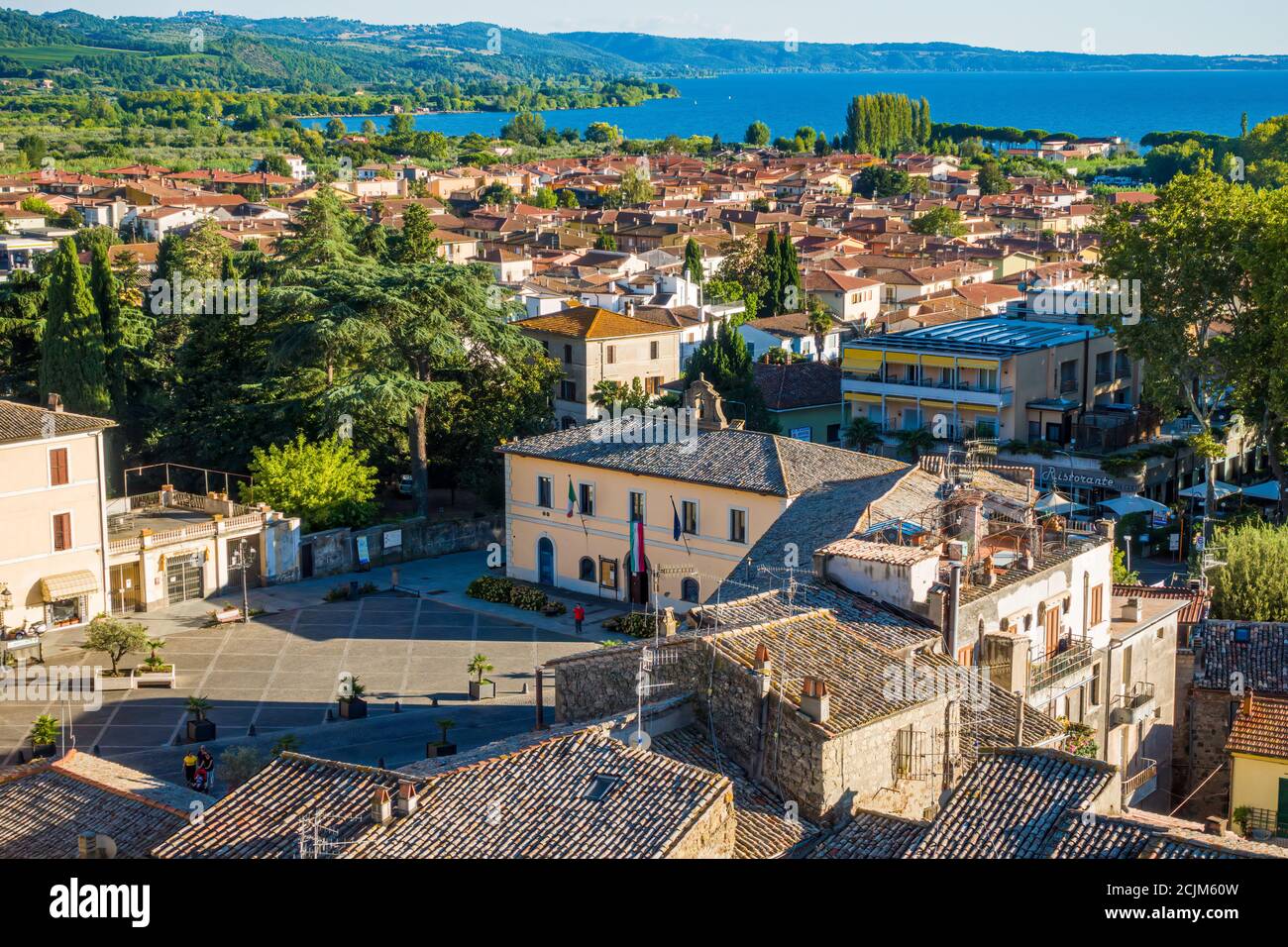 Bolsena, Italie - la vieille ville de Bolsena sur le lac du nom Banque D'Images