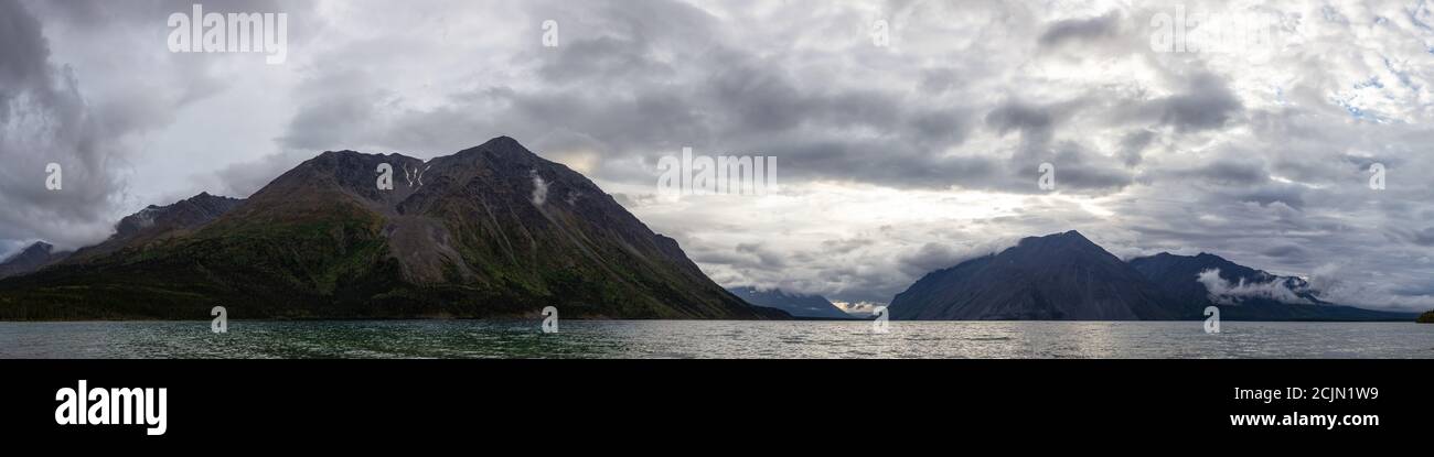 Le lac Kathleen, Réserve de parc national Kluane, Yukon, Canada Banque D'Images