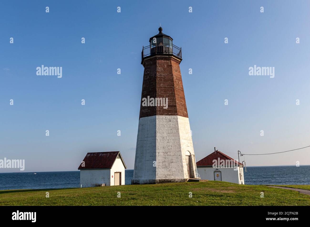 Point Judith Light, Narragansett, Rhode Island, États-Unis Banque D'Images