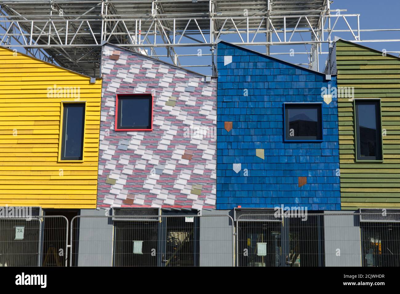 Ebury Edge, aménagement en bois, Ebury Bridge Rd, Londres Banque D'Images