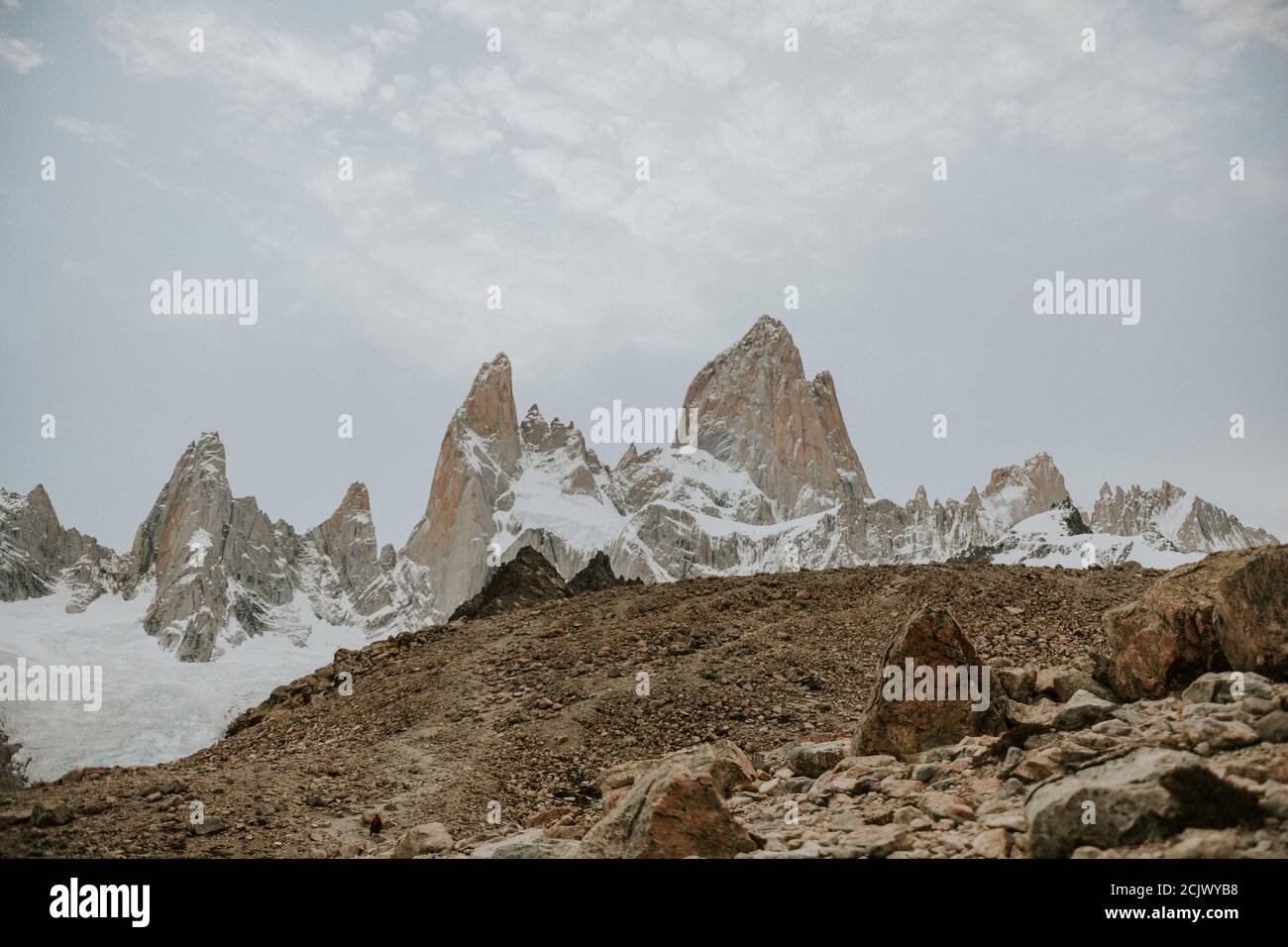 Belle scène d'El Chalten en Patagonie Argentine Banque D'Images