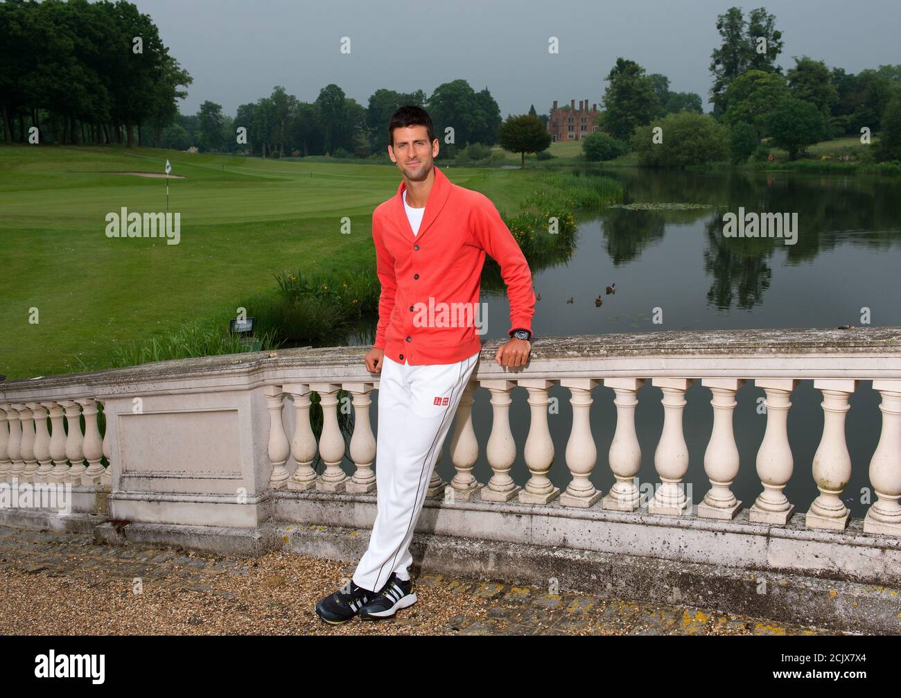 Novak Djokovic à Stoke Poges, Buckinhamshire, Angleterre. 20 JUN 2013 IMAGE CRÉDIT : © MARK PAIN / IMAGE DE STOCK D'ALAMY Banque D'Images