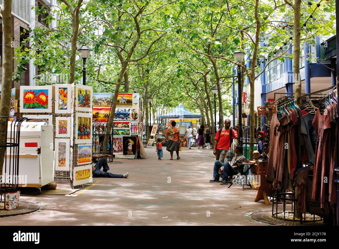 Greenmarket Square, Le Cap, Afrique du Sud Banque D'Images