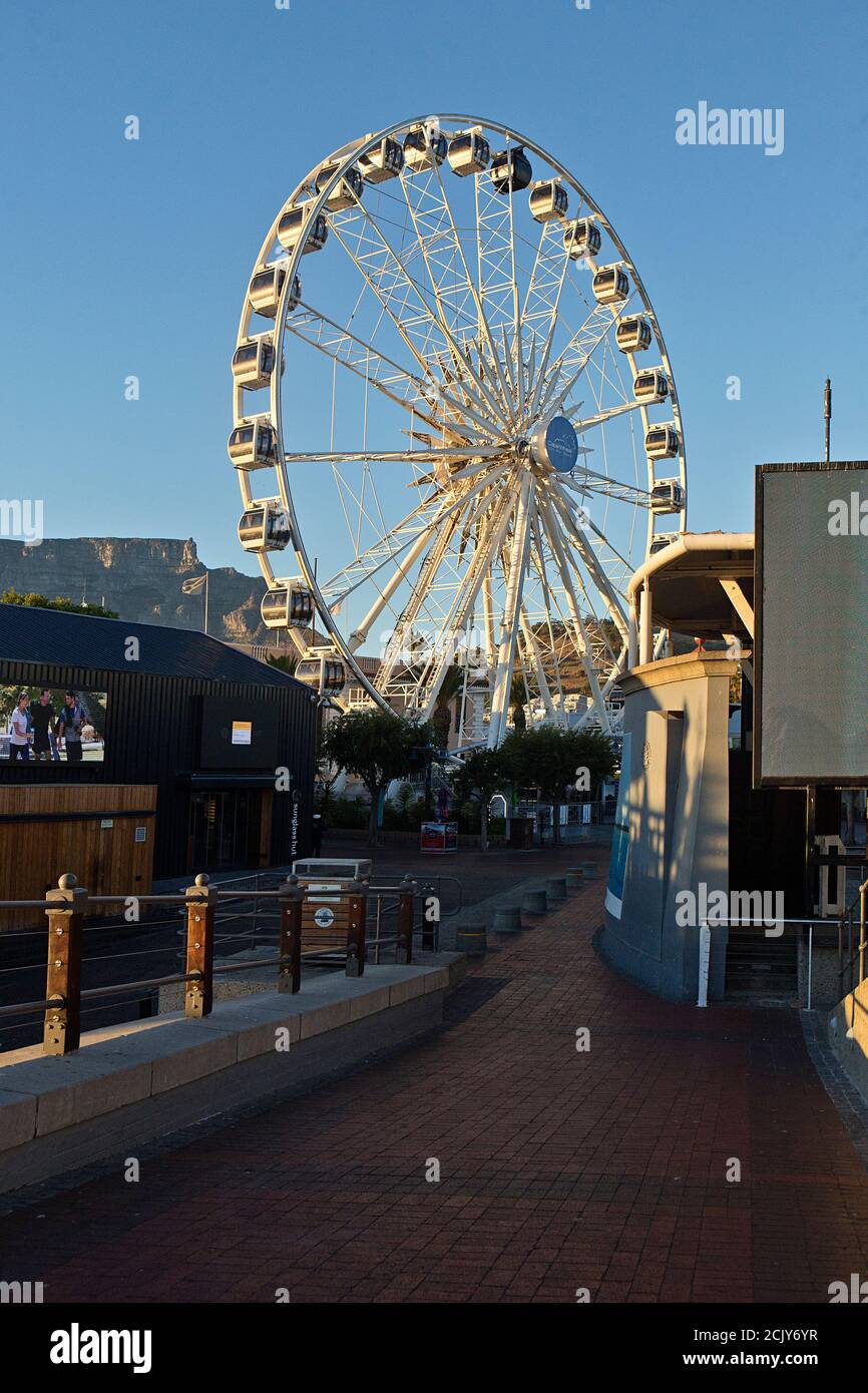 Cape Wheel au bord de l'eau Victoria & Alfred, Cape Town, Afrique du Sud Banque D'Images