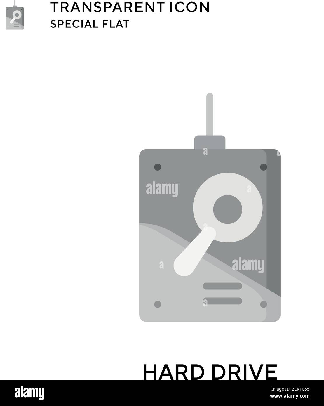 Icône vecteur de disque dur. Illustration de style plat. Vecteur EPS 10. Illustration de Vecteur
