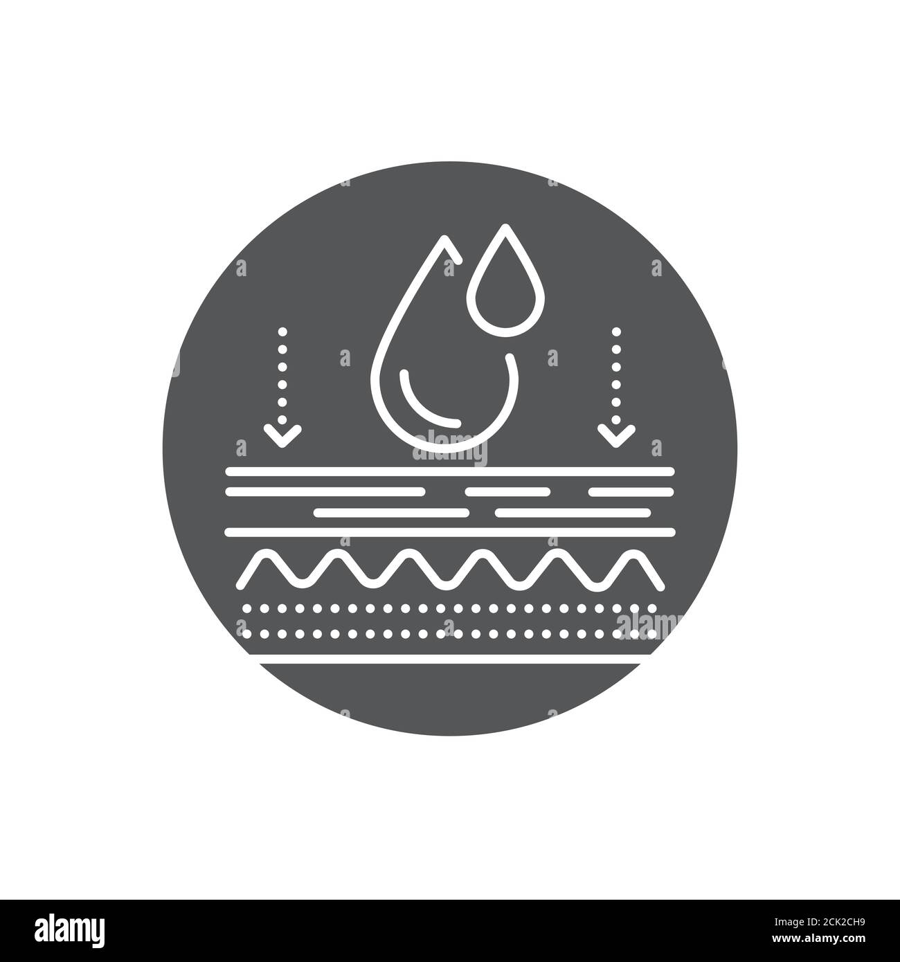Hydratant et tonifiant la couche de peau glyphe icône noire. Procédures cosmétiques. Soins de la peau. Inscrivez-vous pour accéder à la page Web, à l'application mobile, au bouton et au logo. Illustration de Vecteur