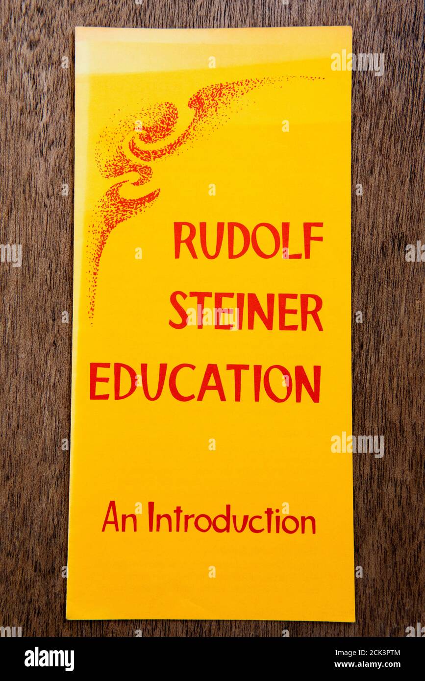 Rudolf Steiner Leaflet sur l'éducation, une introduction. Janvier 1992 Banque D'Images