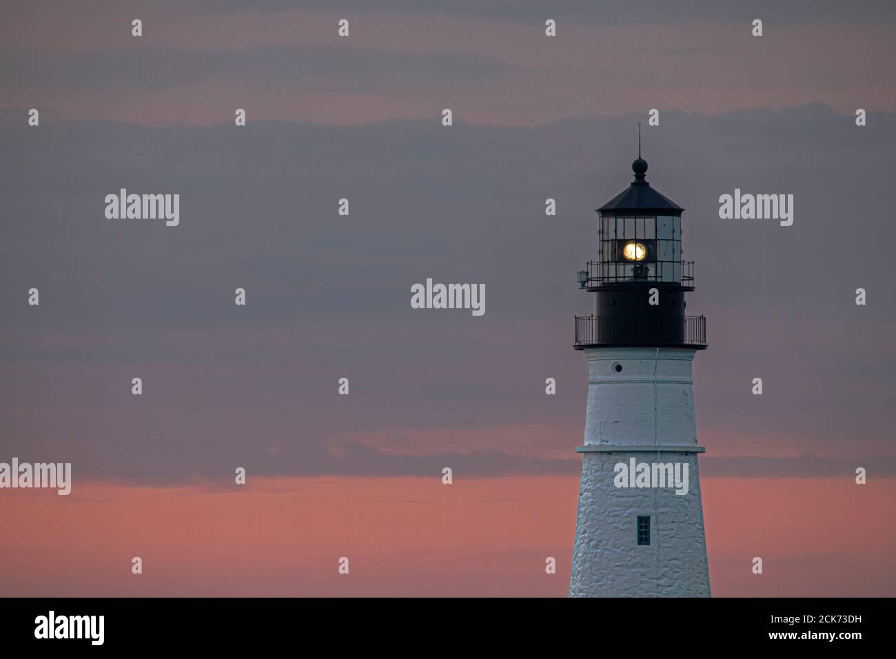 Portland Head Light à Portland Maine Banque D'Images