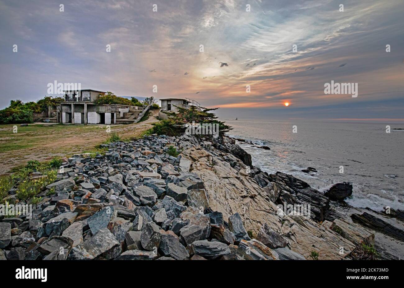 Portland Head Light à Portland Maine Banque D'Images