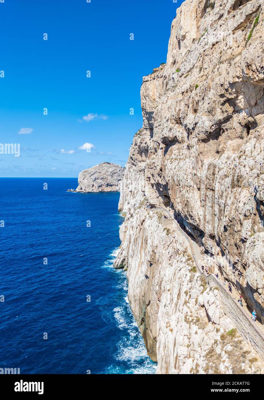 Alghero (Sardegna, Italie) - la Grotte de Neptune (Grotte di Nettuno en italien) est une grotte stalactite près de la ville d'Alghero, sur l'île de Sardaigne. Banque D'Images