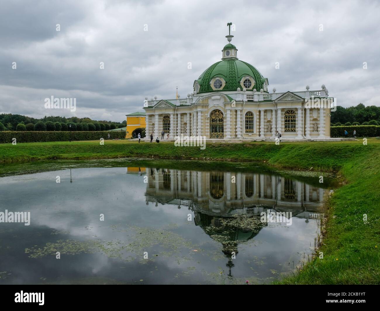 Grotte dans le manoir du comte Sheremetyev, Kuskovo, Moscou Banque D'Images