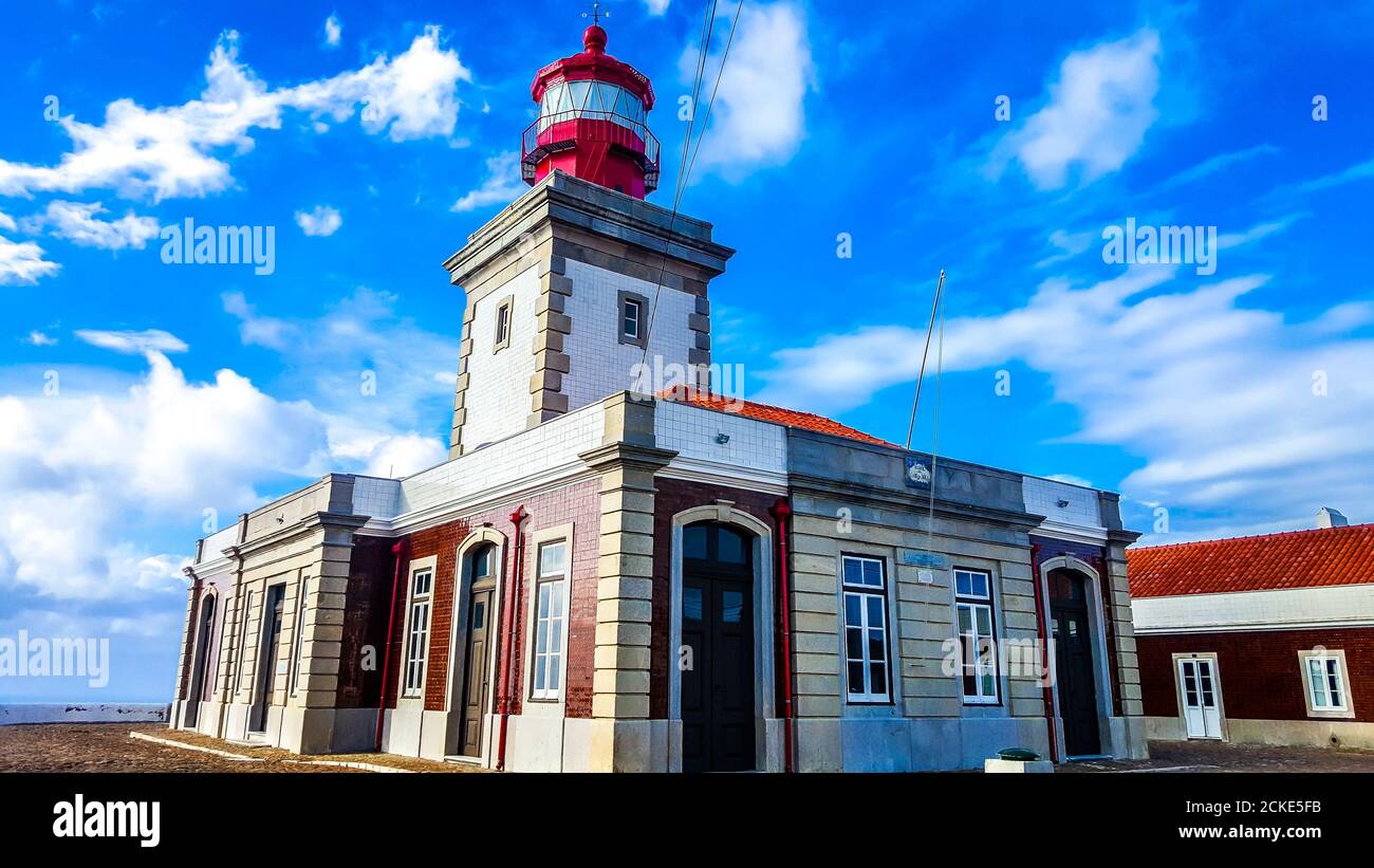 Phare de l'océan à Cabo da Roca, Portugal Banque D'Images