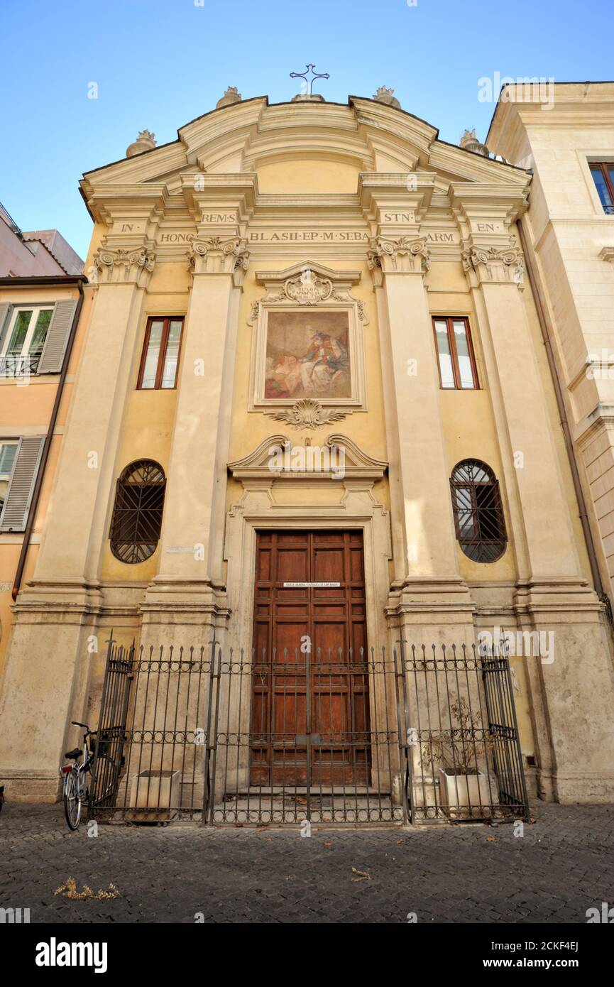 Italie, Rome, église de San Biagio degli Armeni Banque D'Images