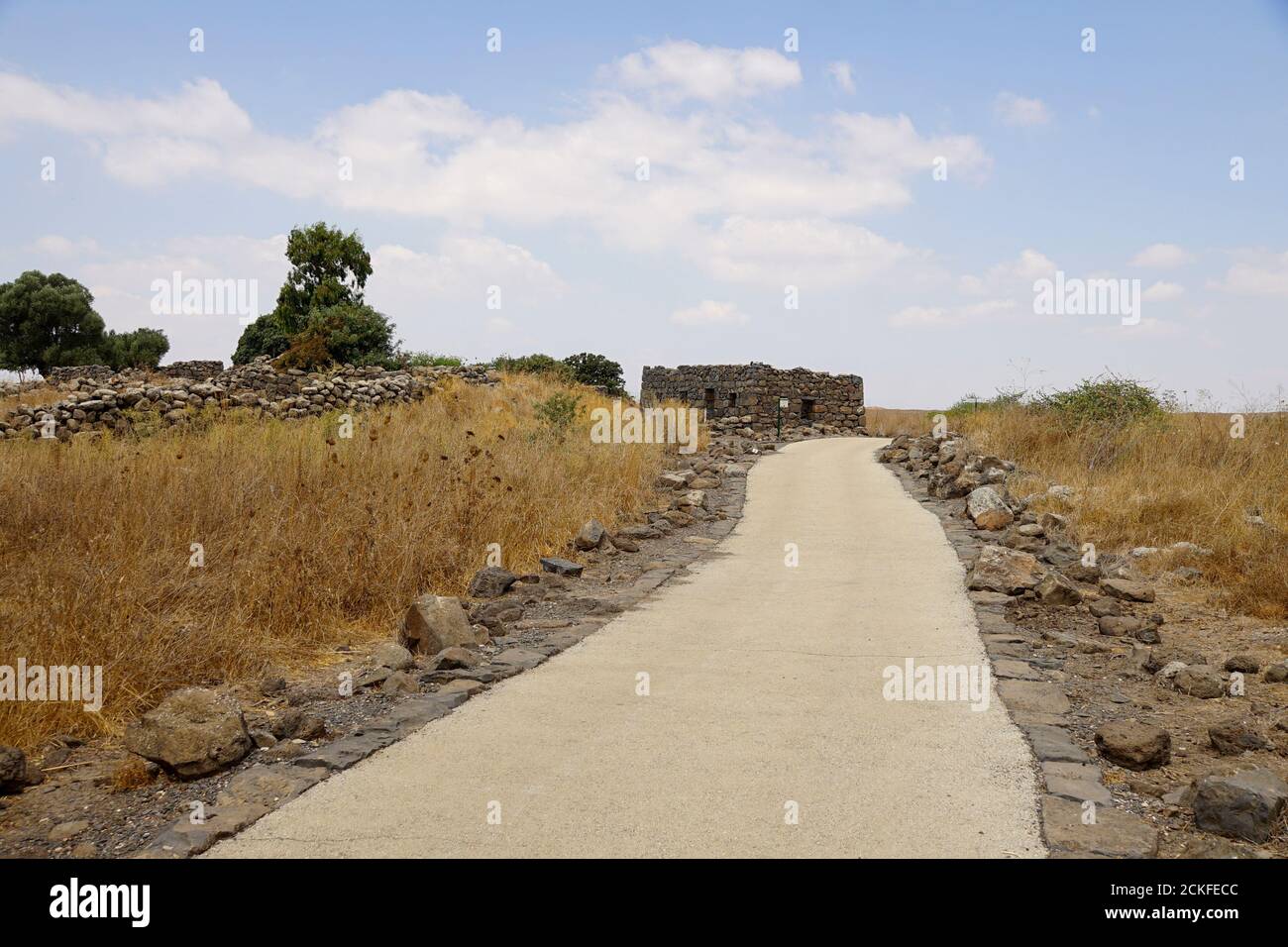 Période du deuxième Temple de Gamla, ancienne ville juive et réserve naturelle sur les hauteurs du Golan, Israël Banque D'Images