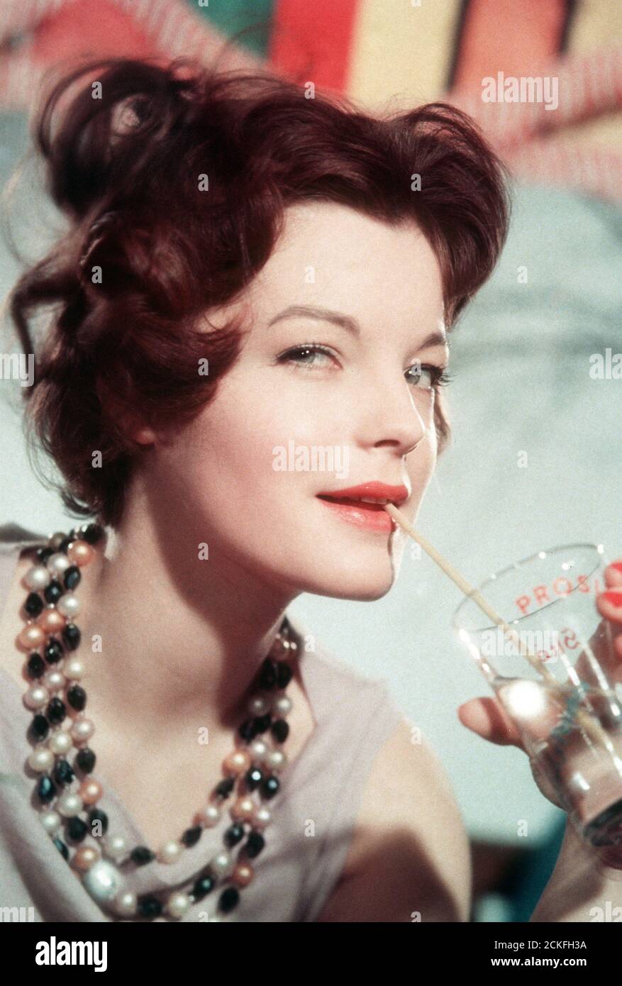 Porträt der Schauspielerin ROMY SCHNEIDER, 1953. Portrait de l'actrice ROMY SCHNEIDER, 1953. Banque D'Images