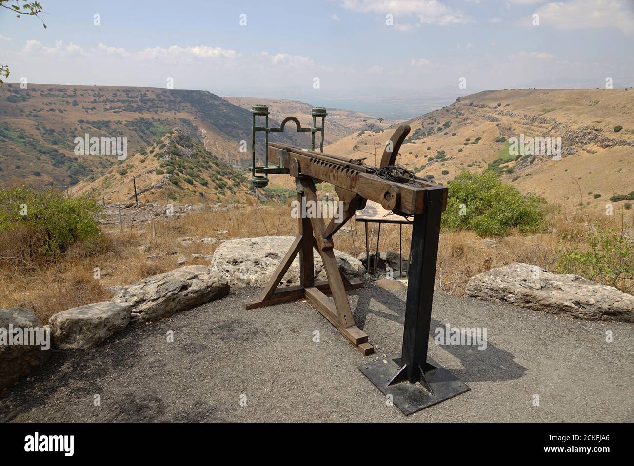 Gamla deuxième période du Temple, ancienne ville juive sur les hauteurs du Golan, Israël Banque D'Images