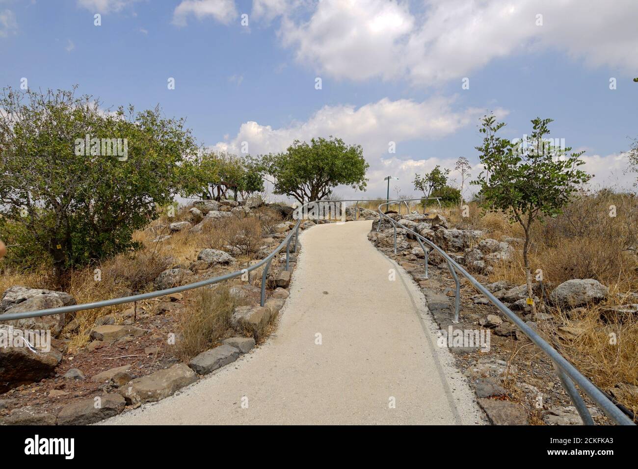 Gamla deuxième période du Temple, ancienne ville juive sur les hauteurs du Golan, Israël Banque D'Images