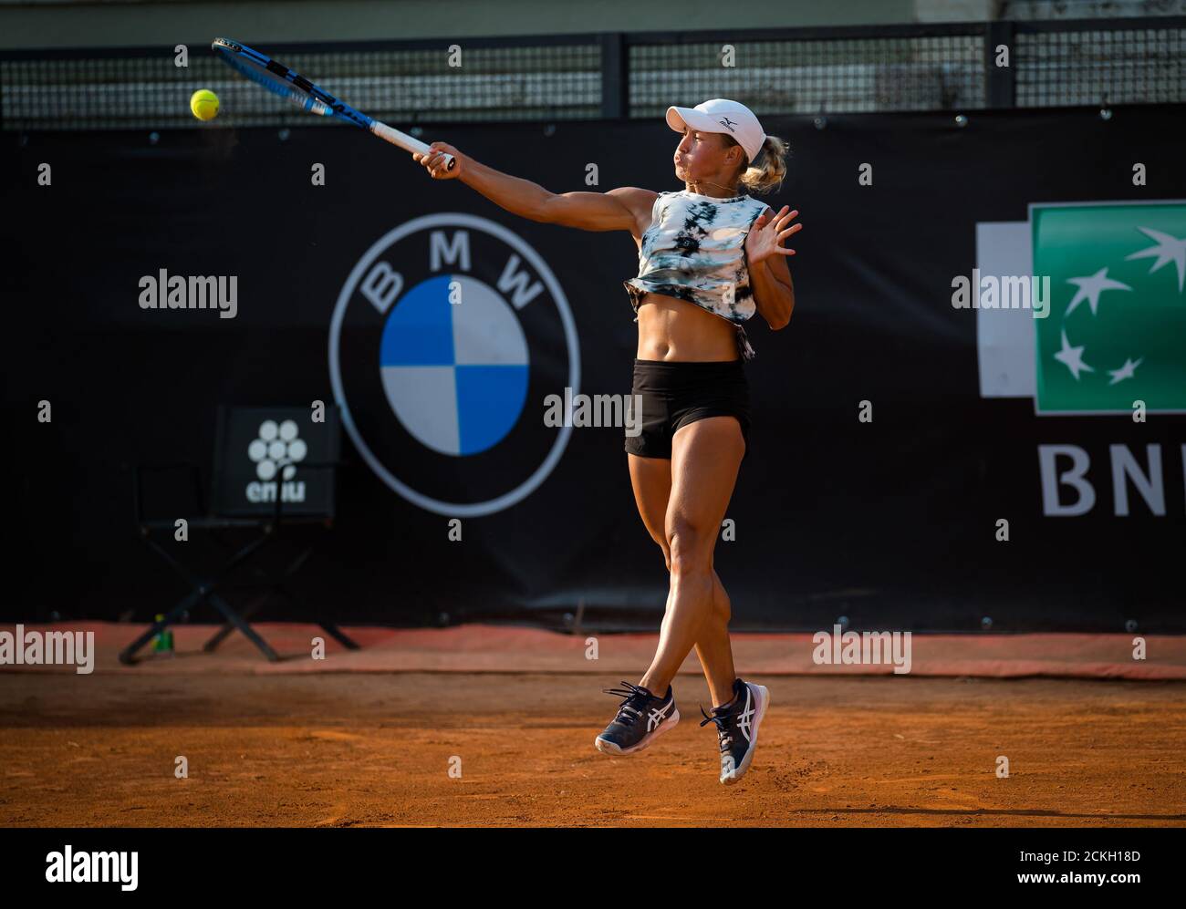 Yulia Putintsevia, du Kazakhstan, en action au premier tour Au 2020 Internazionali BNL d'Italia WTA Premier 5 tennis Tournoi le 1er septembre Banque D'Images