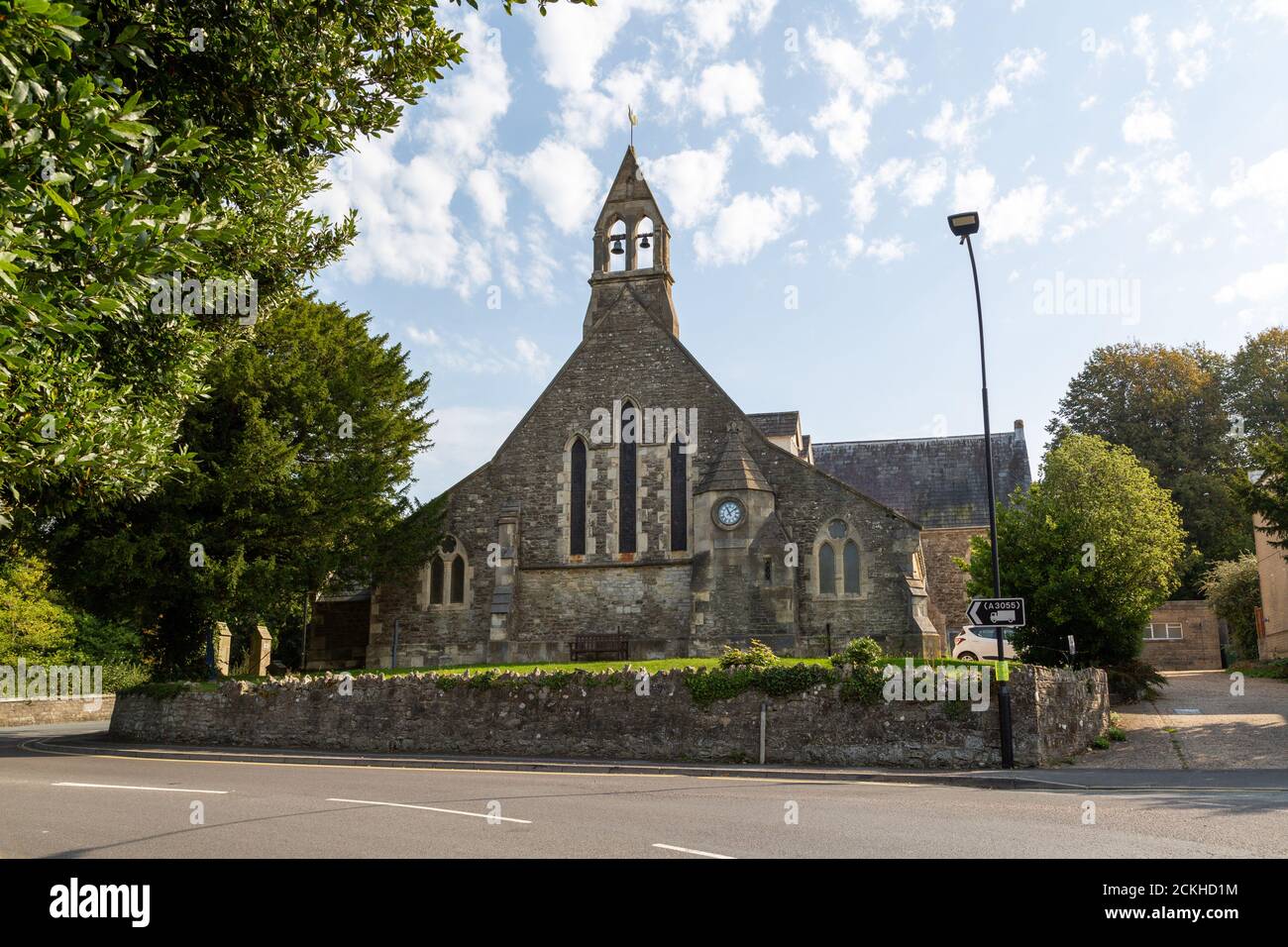 Église Saint-jean, Ryde, île de Wight, une église typique en pierre anglaise Banque D'Images