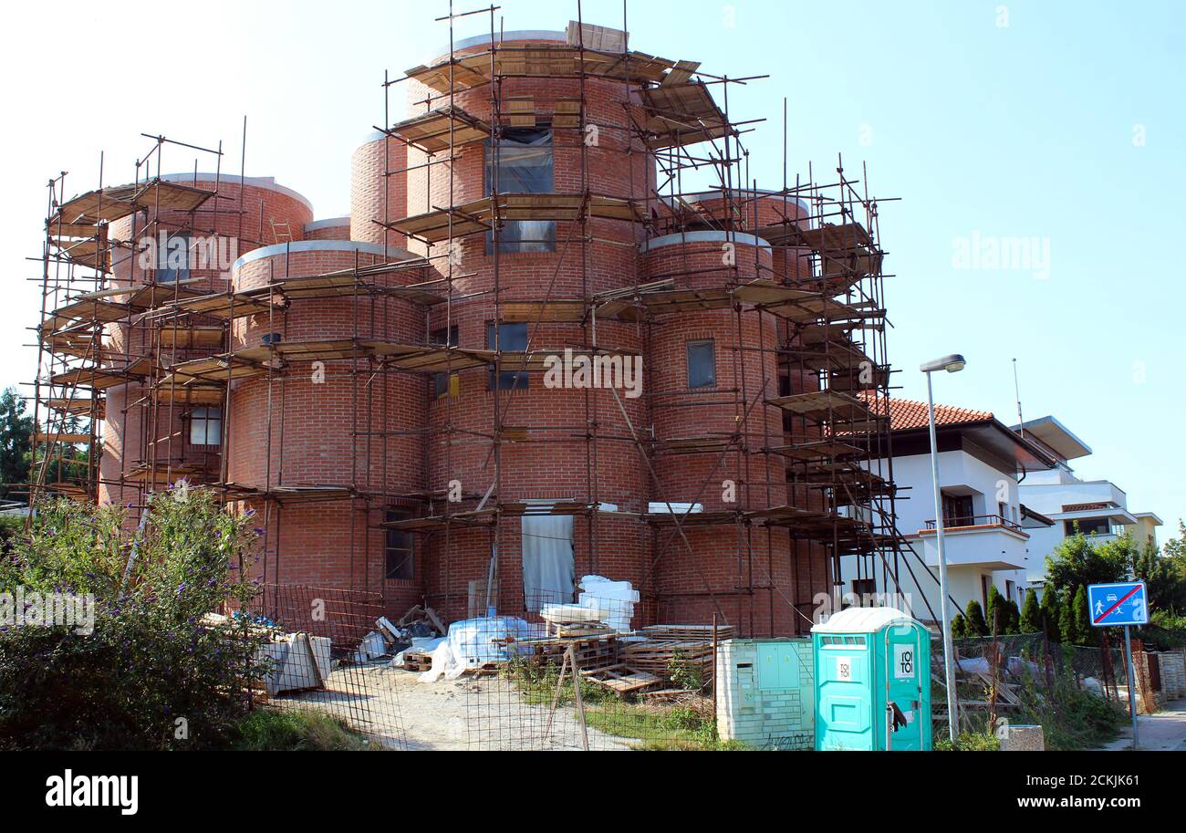 La maison de Torio Okamura, un extrémiste de droite tchèque, est prévue par l’architecte suisse Christian Kerez à Prague, République tchèque, le 15 septembre 2020. (CTK Banque D'Images