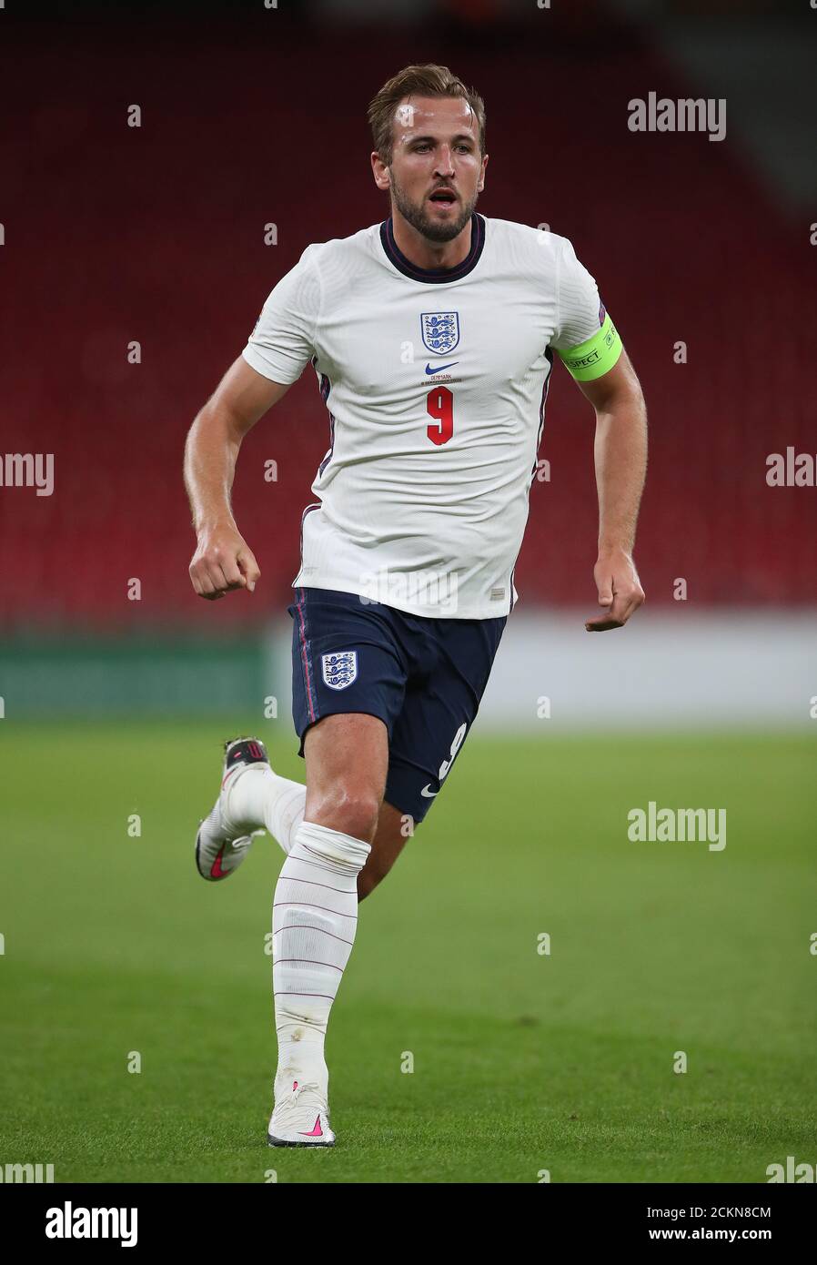 Harry Kane d'Angleterre pendant le groupe 2 de la Ligue des Nations de l'UEFA, League A match au stade Parken, Copenhague. Banque D'Images