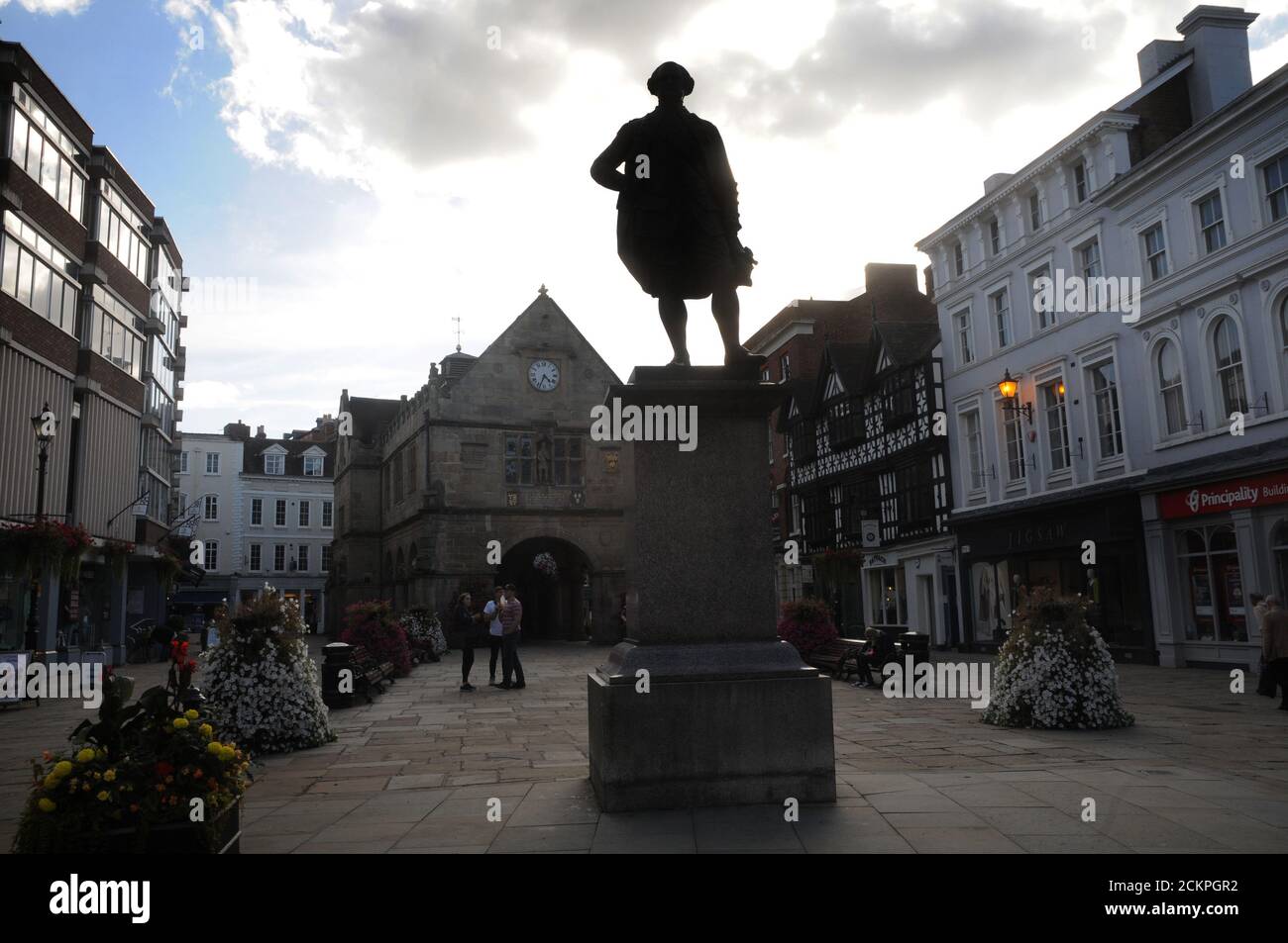 STATUE DE CLIVE OF INDIA SHREWSBURY Banque D'Images