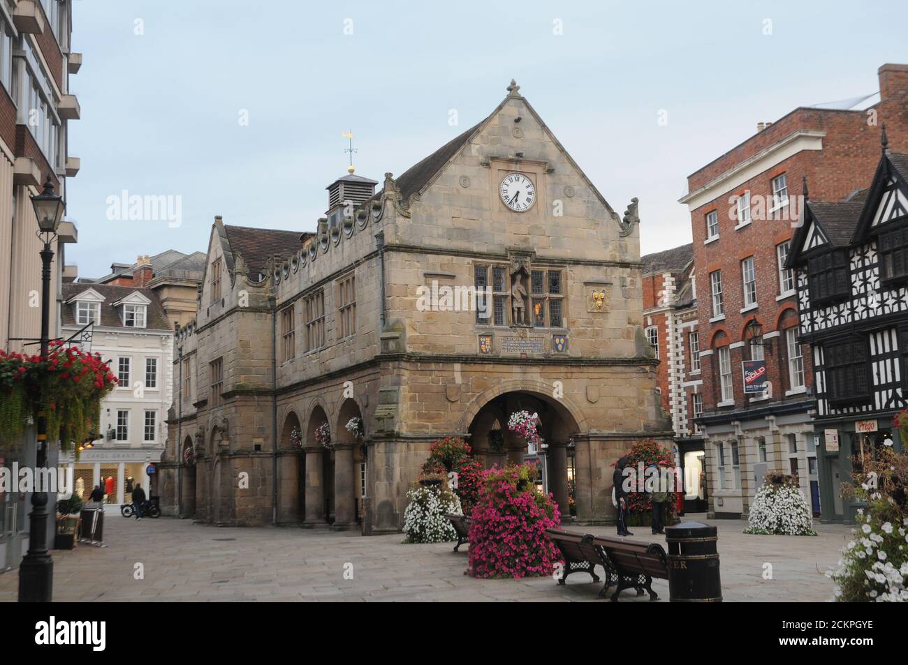 ANCIEN MARCHÉ HALL SHREWSBURY Banque D'Images