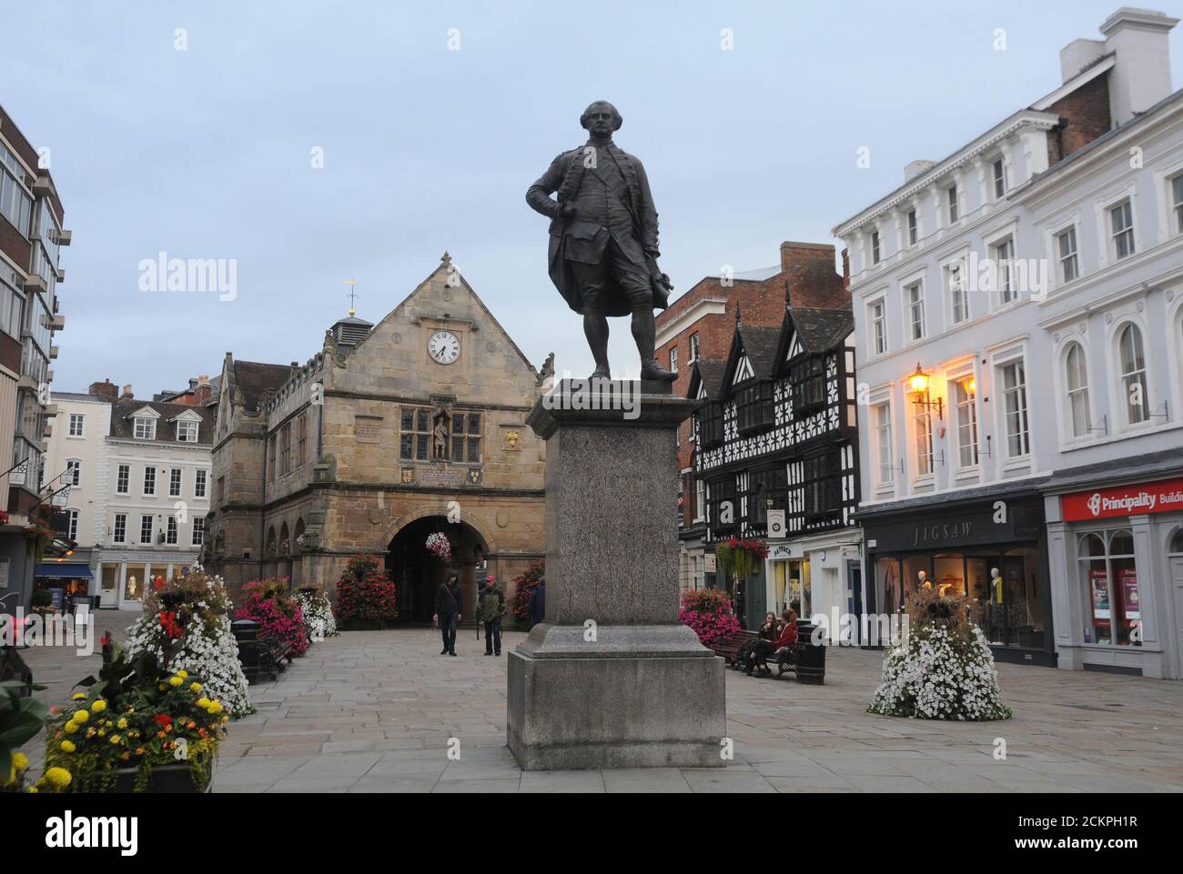 STATUE DE CLIVE OF INDIA SHREWSBURY Banque D'Images