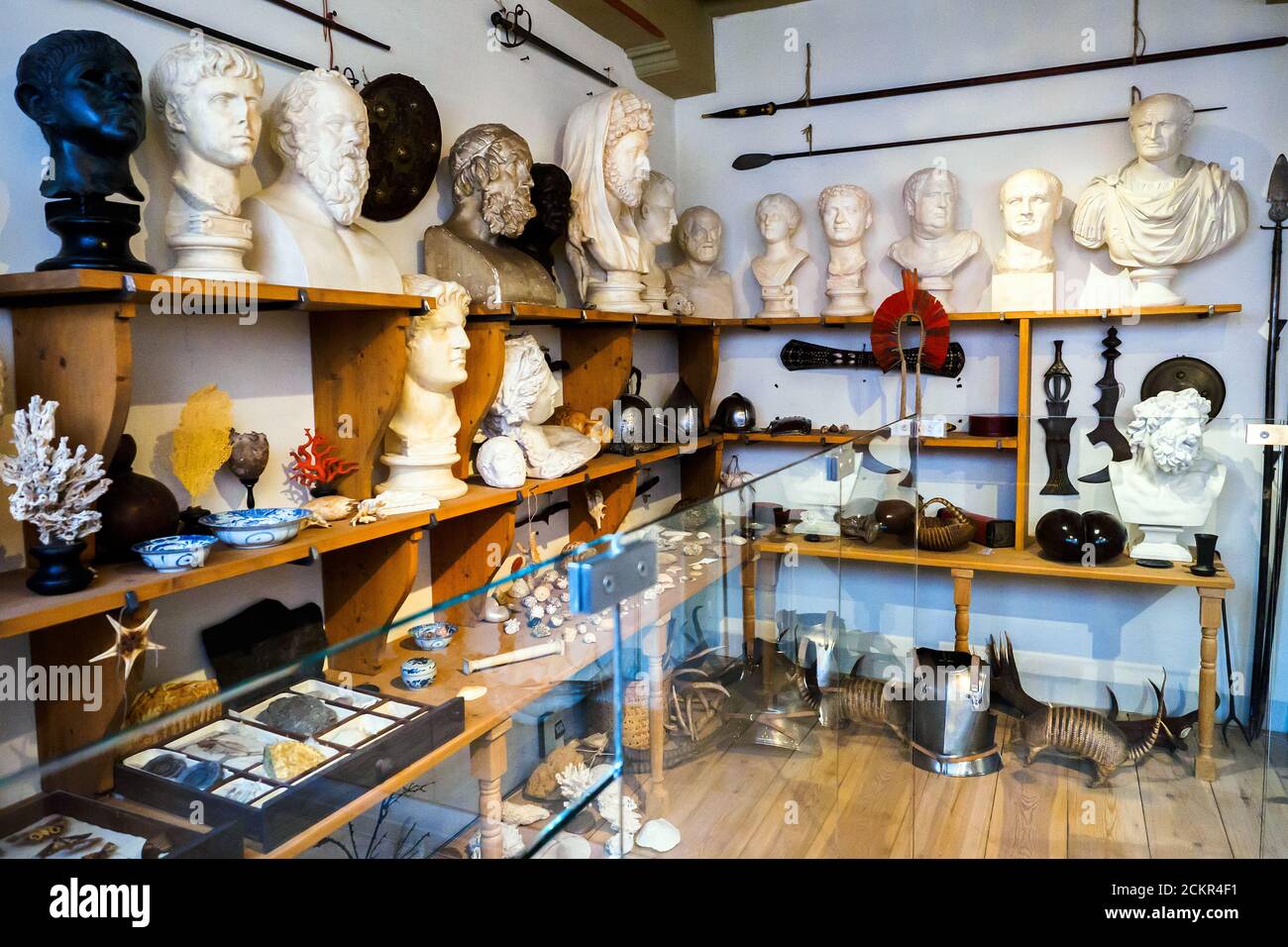 Les objets dans le grand studio de la Rembrandthuis (maison de Rembrandt) Museum - Amsterdam, Pays-Bas Banque D'Images
