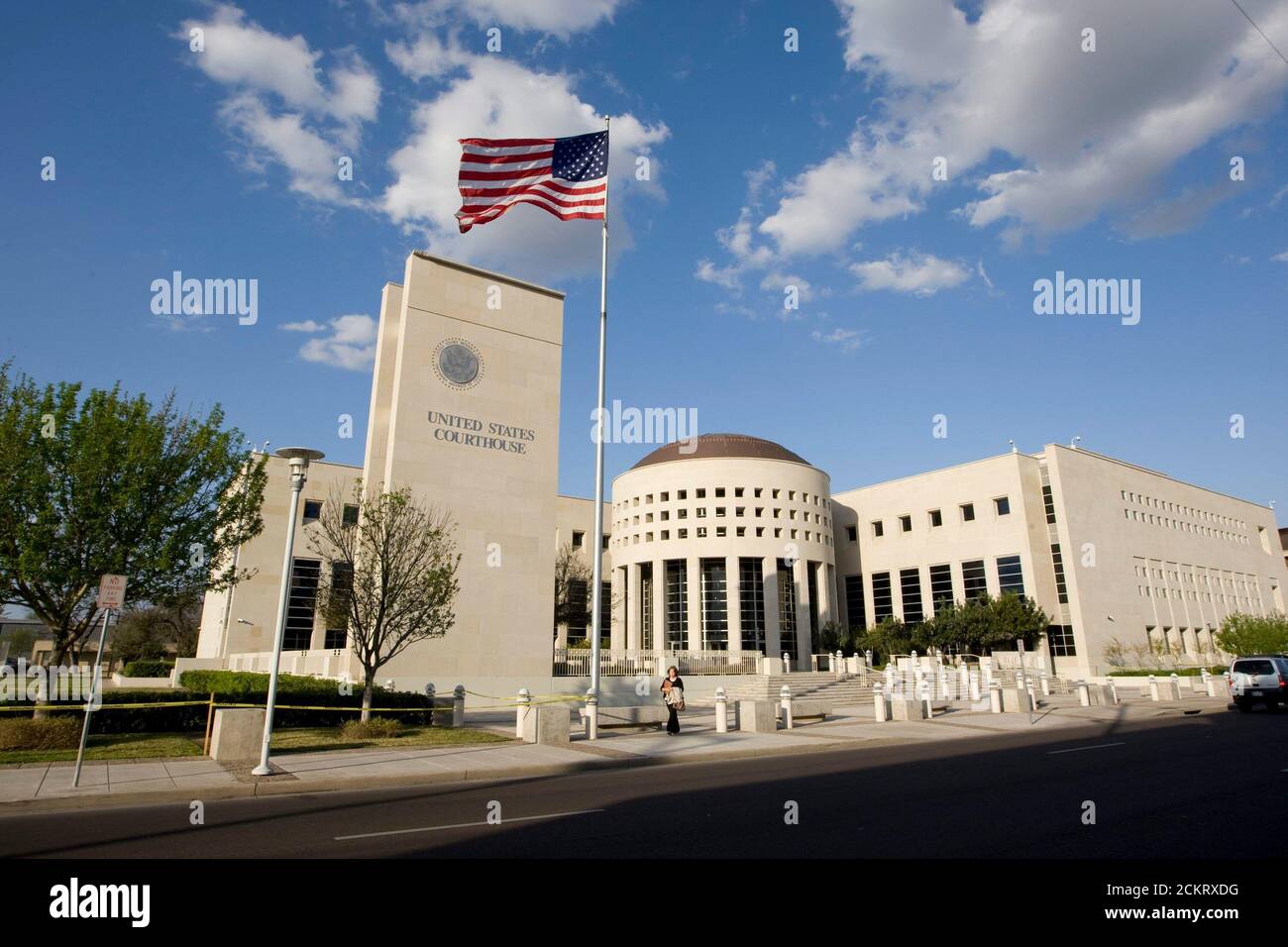 Laredo, TX: 20 février 2009: Le nouveau palais de justice des États-Unis pour le district sud du Texas dans le centre-ville de Laredo. ©Bob Daemmrich Banque D'Images