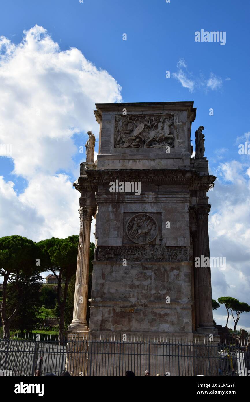 Arc de Constantin à Rome, Italie Banque D'Images