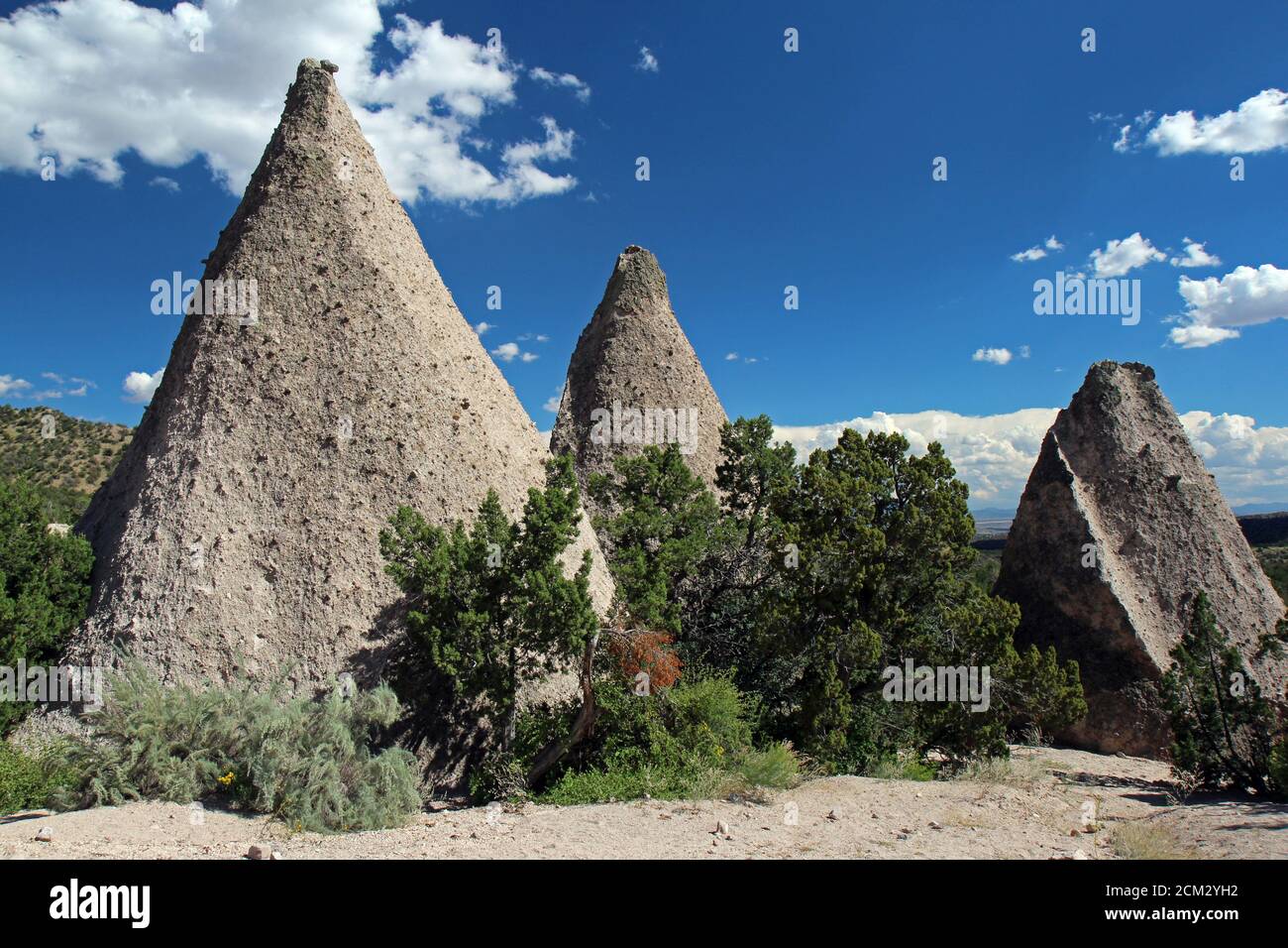 Monument national de Tent Rocks au Nouveau-Mexique. Banque D'Images