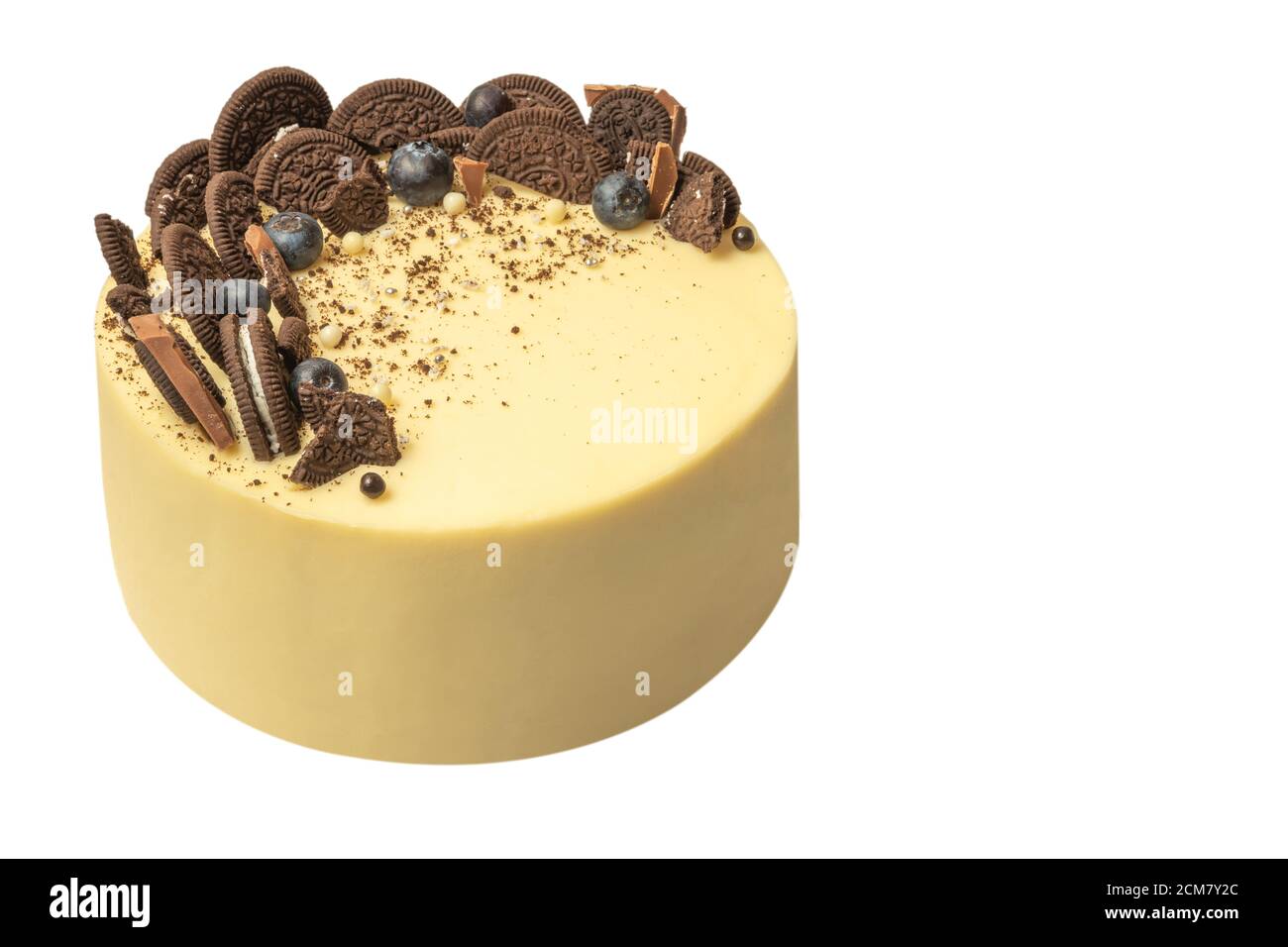 Delicieux Et Beau Gateau Pour Une Boulangerie Familiale Avec Des Biscuits Et Des Baies De Decoration Copyspace Photo Stock Alamy