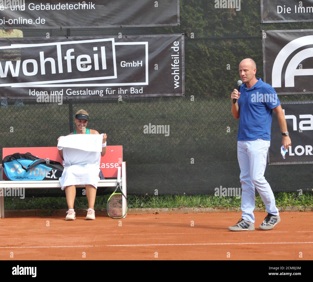 Défi d'équipe de tennis au TCR avec Dustin Brown, Yannick Hanfmann, Sabine Lisicki, Sinja Kraus Banque D'Images