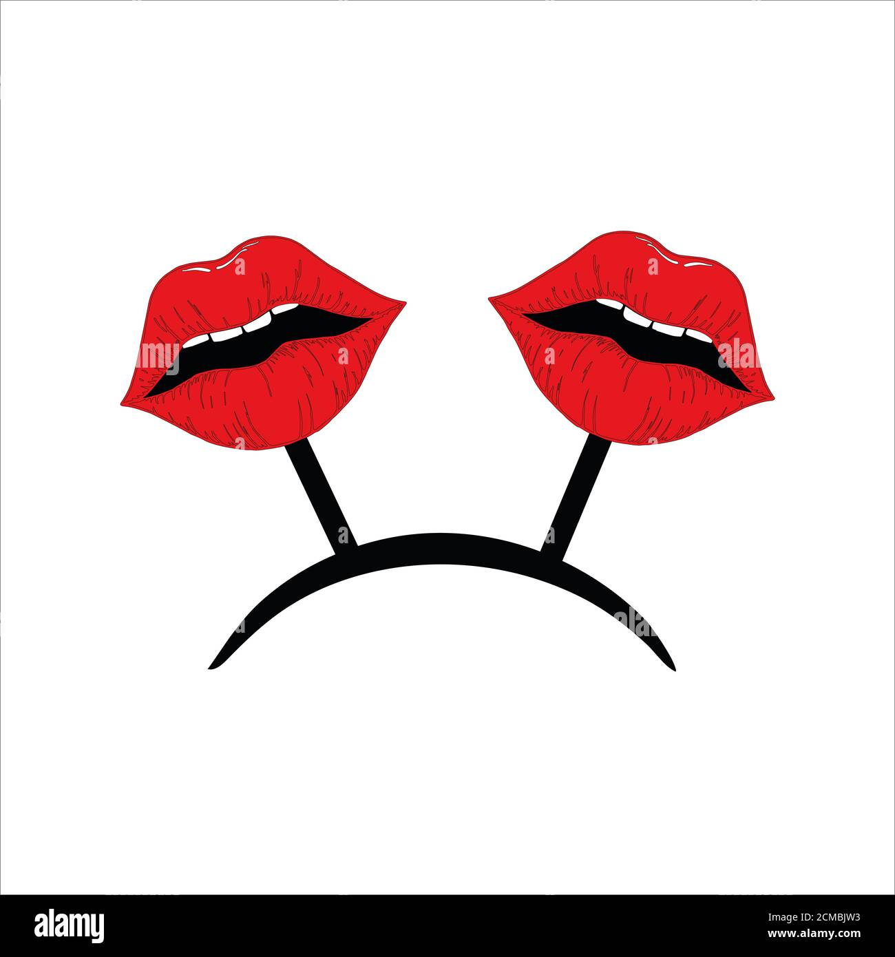 Un accessoire de fête sur votre tête. Panier pour fête de carnaval, fête d'anniversaire, divertissement. Banque D'Images