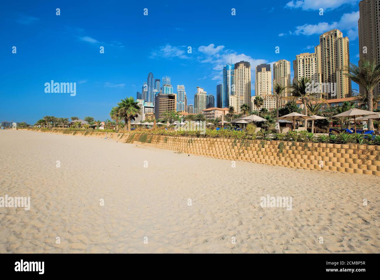 La plage de Jumeirah Dubai Banque D'Images