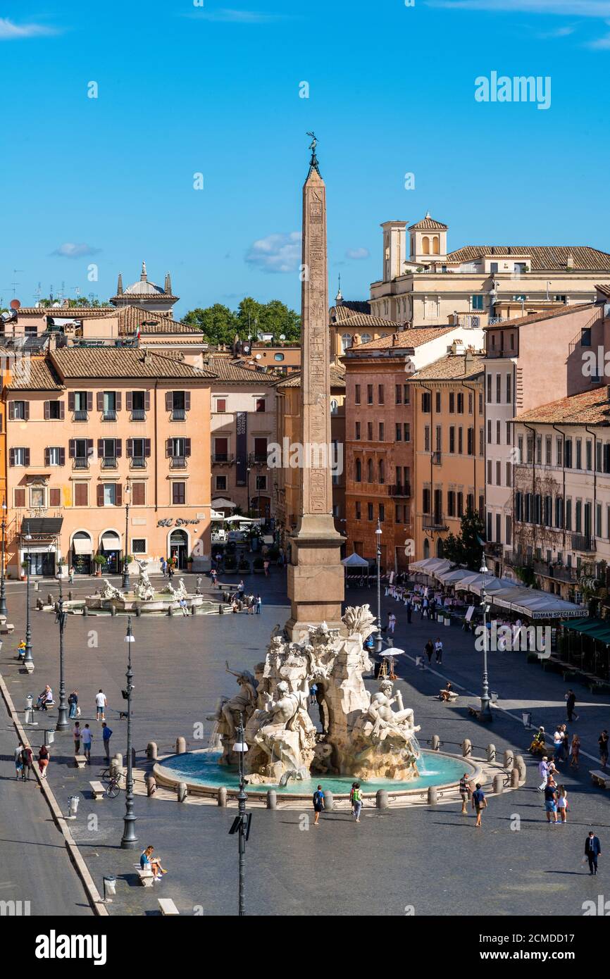 Piazza Navona, Rome, Latium, Italie Banque D'Images