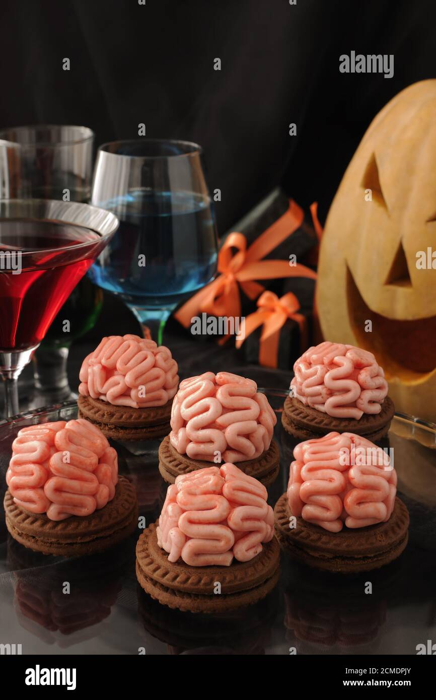 Les cookies pour l'Halloween Banque D'Images