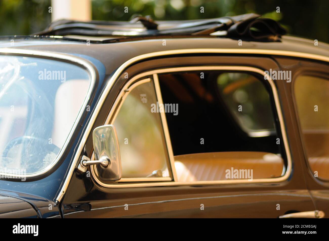 Menthe originale fiat 500 bleu Banque D'Images