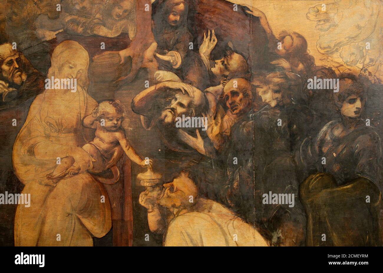 Adoration Of The Magi Da Vinci Banque d'image et photos - Alamy