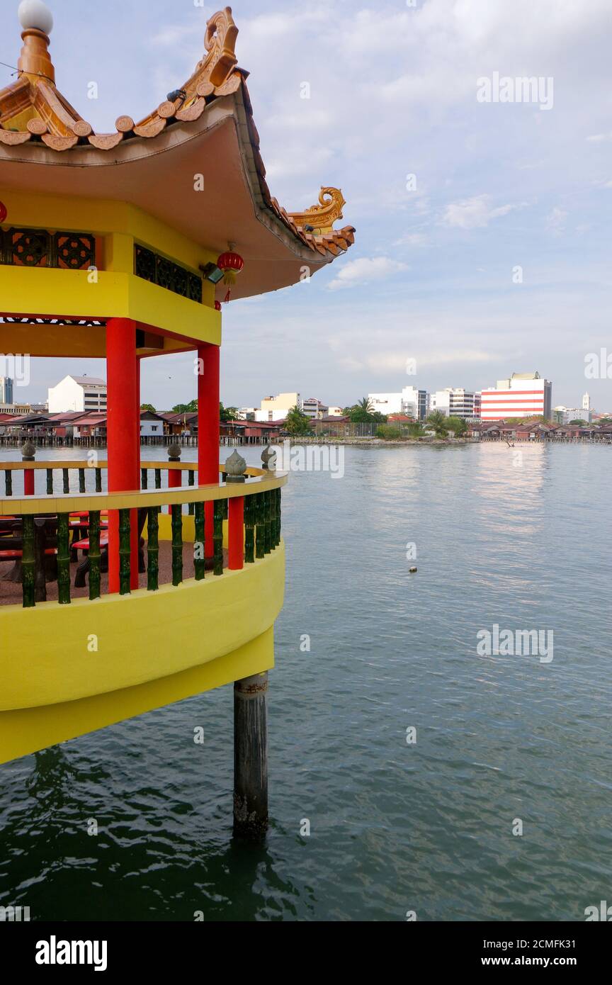 GEORGETOWN, MALAISIE - MAI 29 : vue rapprochée du temple bouddhiste chinois Hean Boo Thean Kuanyin en C. Banque D'Images