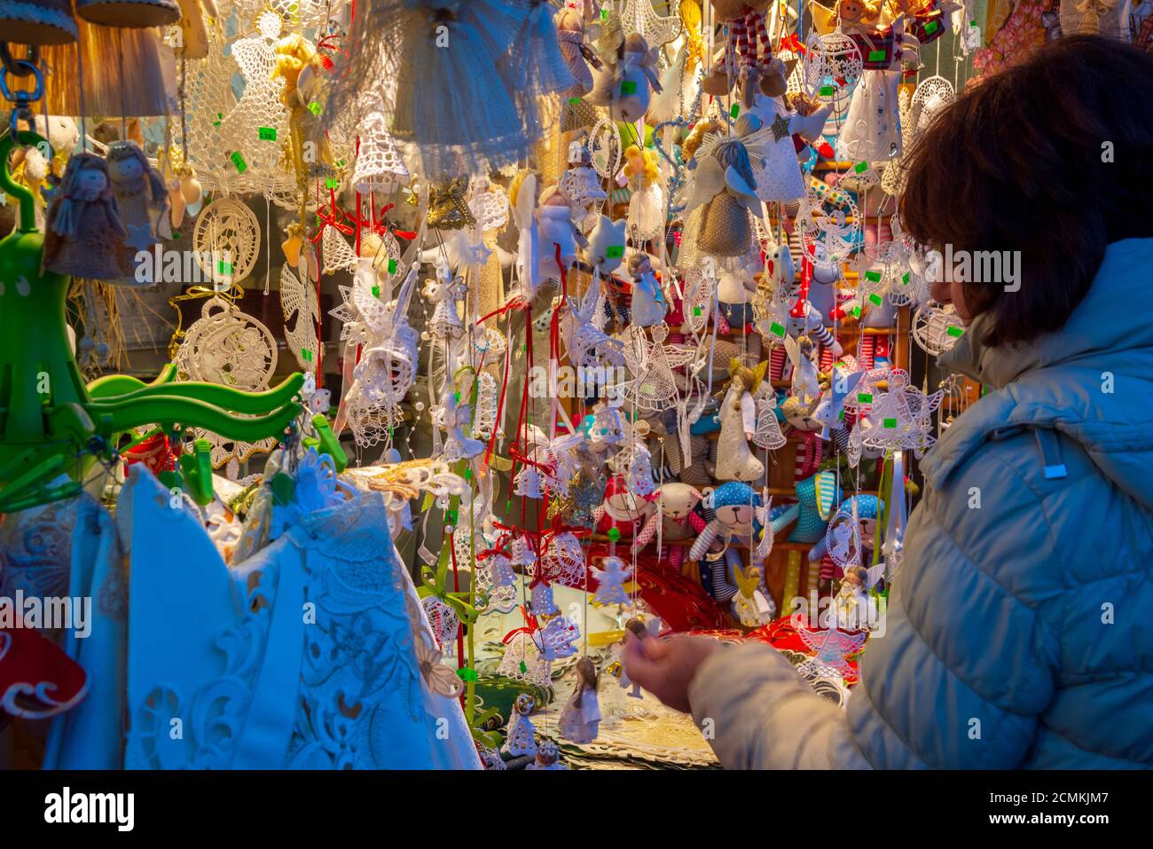 République tchèque, Prague, la vieille ville, Stare Mesto, place de la vieille ville, Staromestske namestí, marchés de Noël Banque D'Images